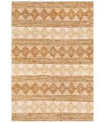Rektangulært TEPPI 00025A juteteppe med beige mønster