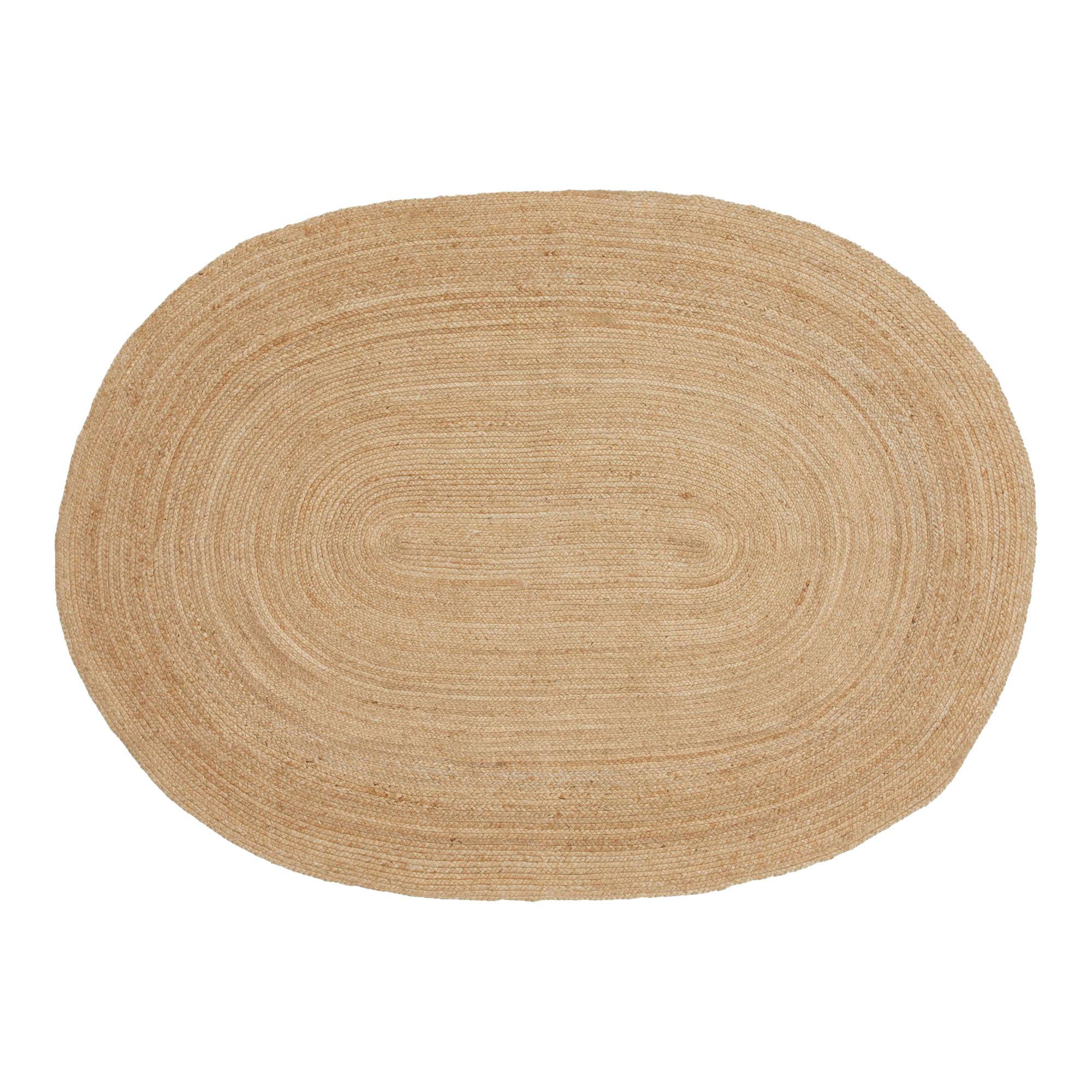 Ovalt House Nordic Bombay-teppe i naturfarget jute