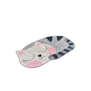 Lite flerfarget TEPPI Cat barneteppe i polyester med kattemotiv
